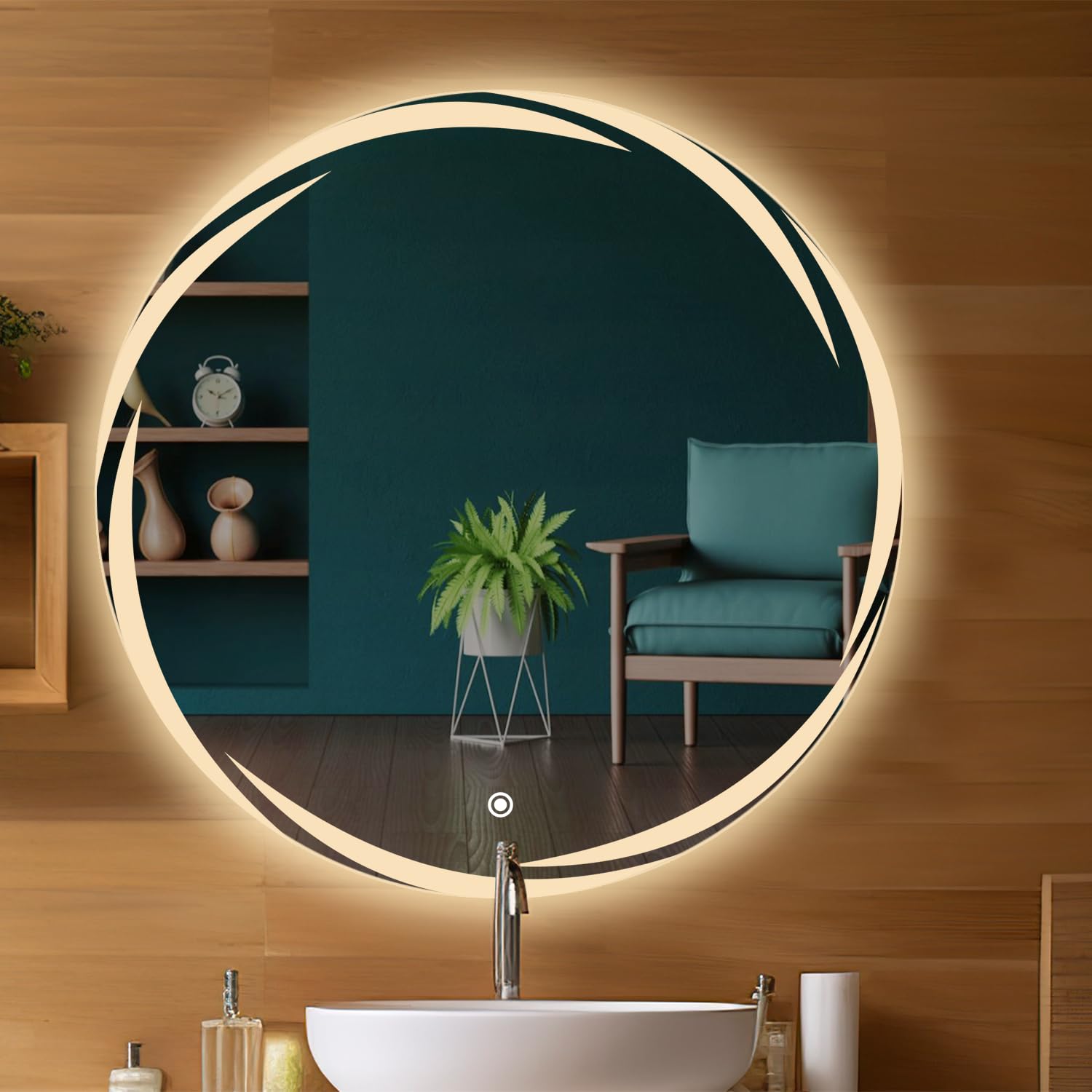 LED Mirror with sensor 3 Light | Premium Quality