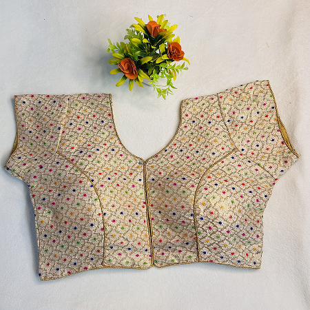 Cream Printed Blouse
