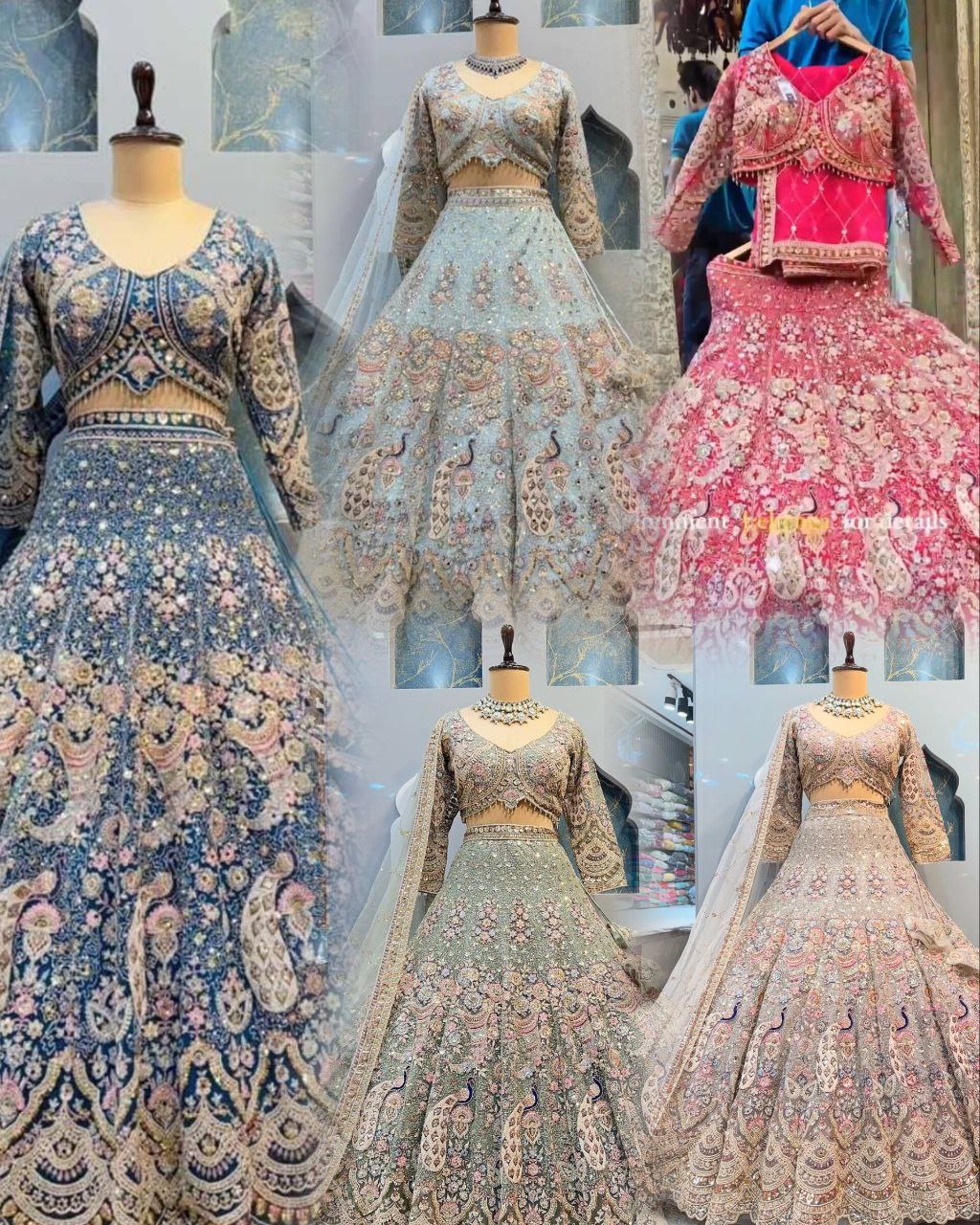 Flared Real Miirror Sequins Work Lehenga Fabric-Soft Net